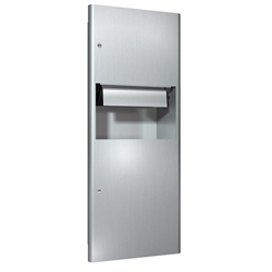 ASI 94696AC Automatic Roll Paper Towel Dispenser And Waste Receptacle / AC Operated  automatic, stainless steel, paper towel dispenser, AC powered